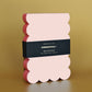 Scallop Edged Notepad | Peach + Persimmon Edge