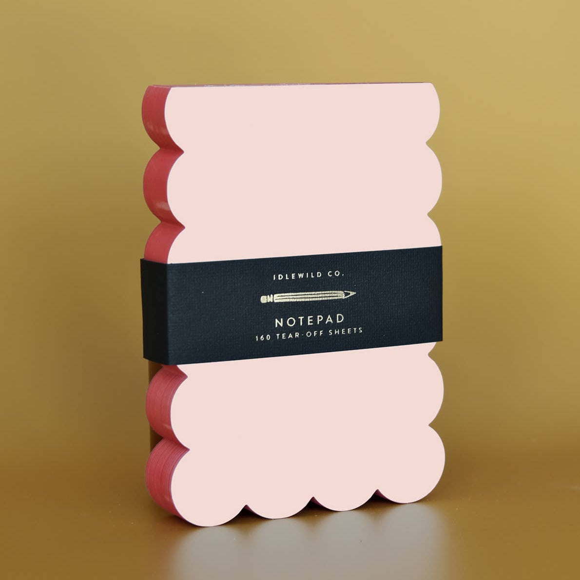 Scallop Edged Notepad | Peach + Persimmon Edge