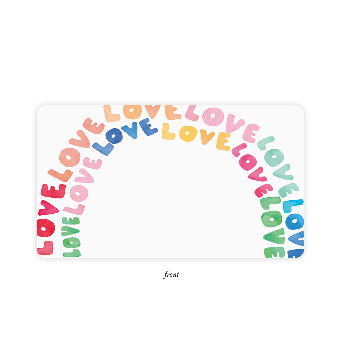 Love Rainbow Little Note Cards