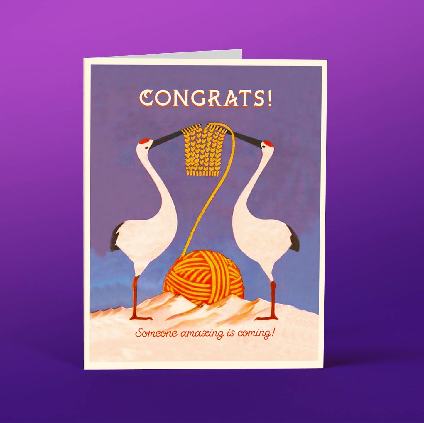 "Congrats! Someone Amazing is Coming" Baby Card