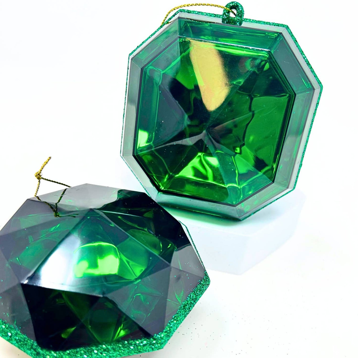 Emerald Green Gem Ornament