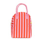 Zipper Lunch Bag - Awning Stripe Pink