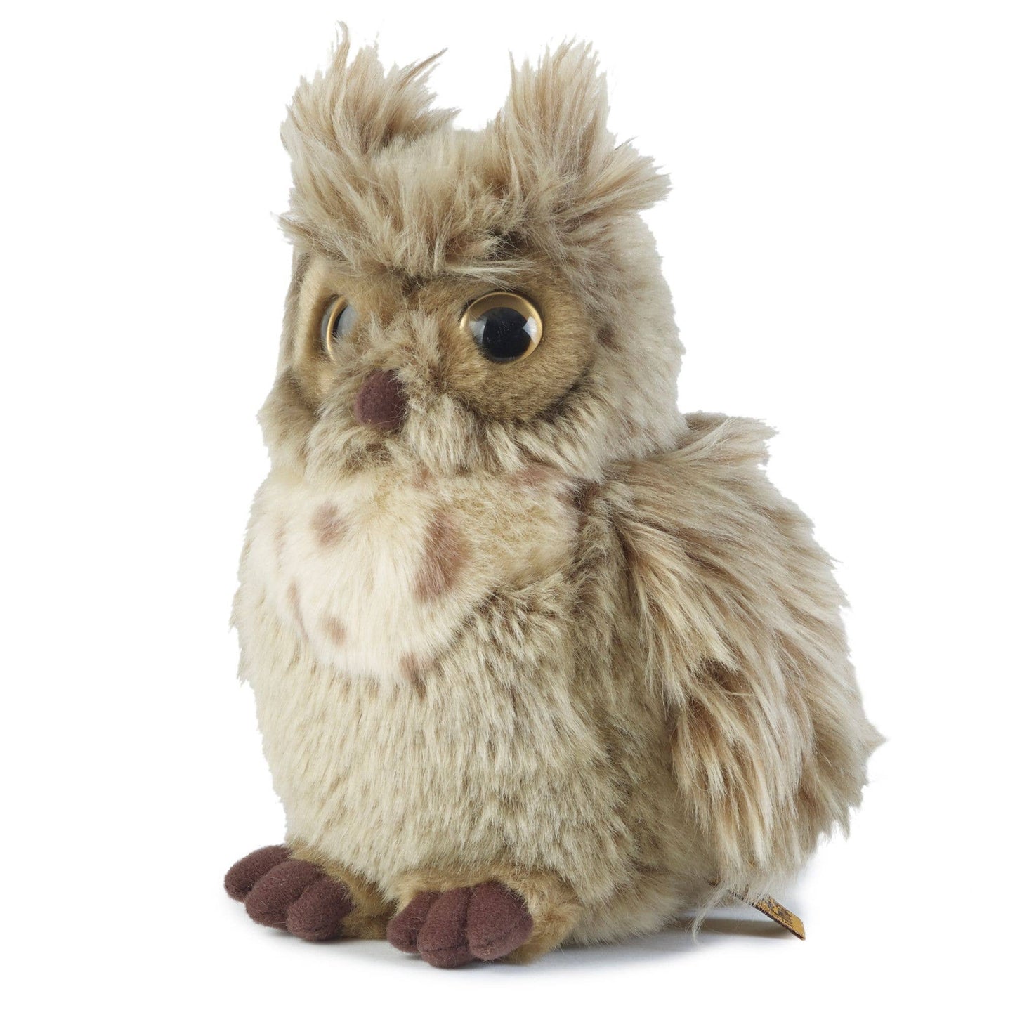 Living Nature Medium Brown Owl Stuffed Animal