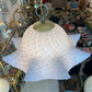 Vintage Murano Style Pink Speckled Pendant Chandelier