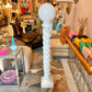 Vintage Spiral Globe Floor Lamp
