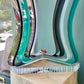 Vintage Abstract Lucite and Steel Art Sculpture by Haziza