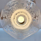 Vintage Carlo Nason Style Murano Glass White Frosted Pendant Chandelier