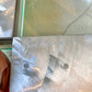 Vintage Abstract Lucite and Steel Art Sculpture by Haziza