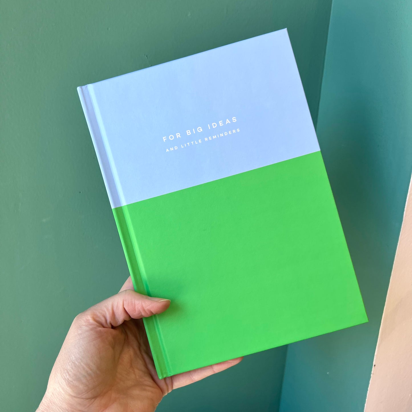 Blue and Green Colorblock Lined Notebook by Papier