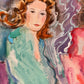 Vintage Original Oil on Canvas Artwork by Jane Bazinet