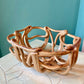 Vintage Ceramic Woven Basket Bowl