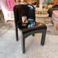 Vintage Mid Century Italian Kartell Universale Black Accent Chair