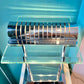 Vintage Sonneman Style Chrome and Glass Touch Table Lamp