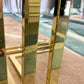Vintage Brass and Glass Coffee Table