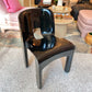 Vintage Mid Century Italian Kartell Universale Black Accent Chair