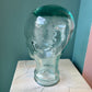 Vintage Glass Mannequin Head- Clear