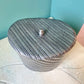 Vintage Fecit Portugal VCM Pewter Hinged Lid Trinket Box