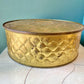 Vintage Country Inn Gold Tin 10.25"D