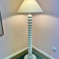 Vintage White Stacked Plaster Floor Lamp