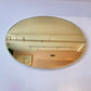 Vintage Amber Tinted Oval Mirror