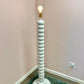 Vintage White Stacked Plaster Floor Lamp