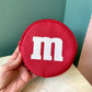 Vintage Red M&M Zip Pouch