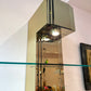 Vintage Paul Evans Style Bronze Mirrored Light Up Floating Shelves
