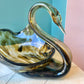 Vintage Murano Style Glass Swan Catchall