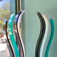 Vintage Abstract Lucite and Steel Art Sculpture by Haziza