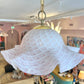 Vintage Murano Style Pink Speckled Pendant Chandelier