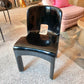 Vintage Mid Century Italian Kartell Universale Black Accent Chair