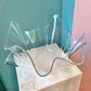 Extra Large Vintage Lucite Handkerchief Bowl