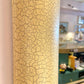 Large Vintage Karl Springer Style Crackle Paint and Gold Leaf Mirror