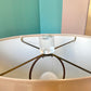 Vintage Art Deco Style Taupe Ceramic and Lucite Table Lamp