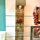 Vintage Paul Evans Style Bronze Mirrored Light Up Floating Shelves