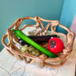 Vintage Ceramic Woven Basket Bowl