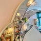 1980's David Marshall Circular Floral Mirror