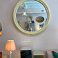 Vintage Extra Large Circular Tessellated Bone Mirror by Enrique Garcel