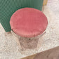 Vintage Lucite and Pink Velvet Vanity Stool