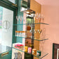 Vintage Paul Evans Style Bronze Mirrored Light Up Floating Shelves