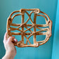 Vintage Ceramic Woven Basket Bowl