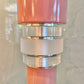 1980’s Pink Stacked Lucite Torchiere Floor Lamp/item