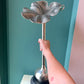 Vintage Maitland Smith Style Hammered Metal Flower Vase/Candle Holder