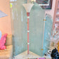1980’s Pink Stacked Lucite Torchiere Floor Lamp/item