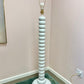 Vintage White Stacked Plaster Floor Lamp