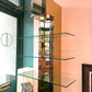 Vintage Paul Evans Style Bronze Mirrored Light Up Floating Shelves