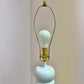 Vintage White Stacked Plaster Floor Lamp