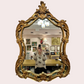 Vintage Large Gold Giltwood Rococo Style Mirror