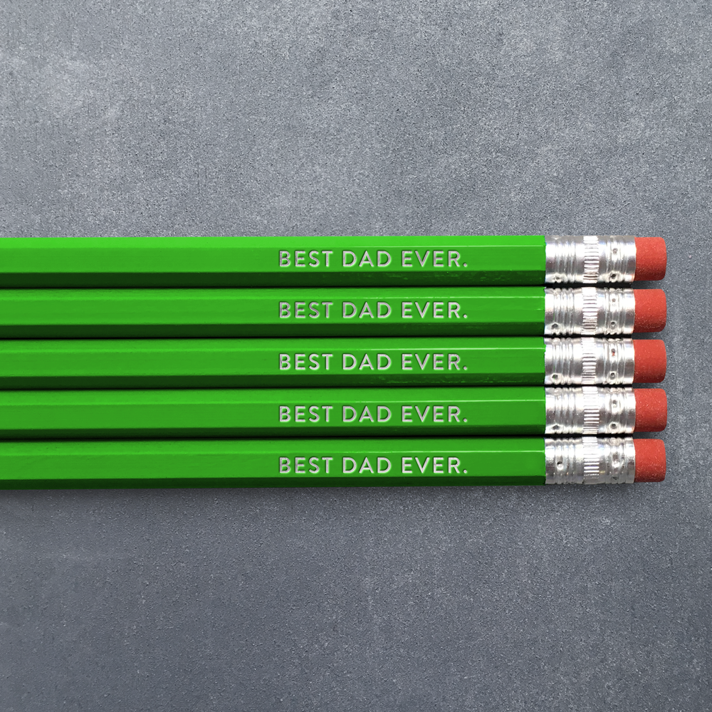 Best Dad Ever - Pencil Pack of 5: No. 2 Pencils