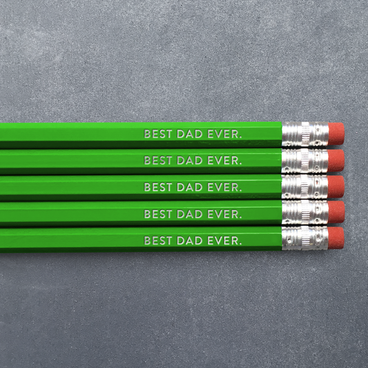 Best Dad Ever - Pencil Pack of 5: No. 2 Pencils